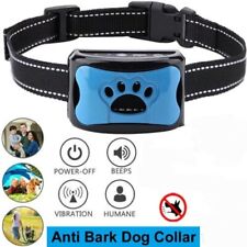 Anti Bark Collar Stop Dog Barking Sound Vibration S/M/L Adjustable Rechargeable