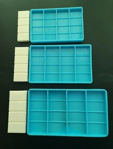 Snap-Bar Silicone Mould Wax Melts Candles Soaps Resin Tarts Silicone Mold 4 bars - Picture 1 of 3