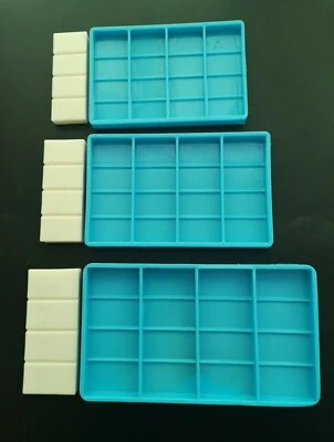 Snap-Bar Silicone Mould Wax Melts Candles Soaps Resin Tarts Silicone Mold 4 bars - Image 1 of 3