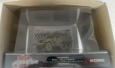 Corgi CC60407 M3A1 Half-Track Battle of the Bulge WWII Legends Model Military - Image 1 of 4