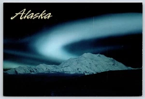 Alaska Aurora Borealis Northern Lights Vintage Postcard Continental - Picture 1 of 2