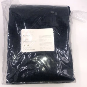 Pottery Barn 3in1 Pole Top Emery Curtain Blackout Lining 50"x108" Midnight Denim - Picture 1 of 5