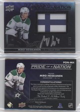 2021-22 SPx UD Black Pride of a Nation /99 Miro Heiskanen #PON-MH Patch Auto