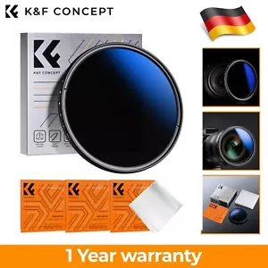 Filtro gris variable K&F Concept de ND2 a ND400 ND filtro neutro 37-82 mm - Imagen 1 de 107