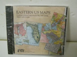 Eastern US Maps PC CD-ROM 100+ Mapas 2007 Derechos de autor NUEVO Sellado - Imagen 1 de 2