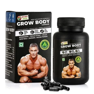 BODY GROW Fast Weight Gain Pills Muscle Gainer WEGHT GAIN 60 CAPS MEN FREE SHIP. - Picture 1 of 5