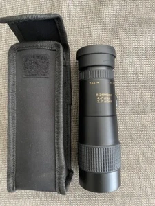 Aurosports 10-24x40mm Zoom Monocular High Power Dual Focus Prism Compact w case - Picture 1 of 5