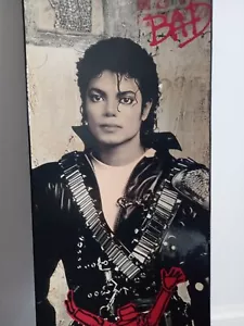 A Rare Michael Jackson collectable BAD Picture Size H87 W29 . - Picture 1 of 8