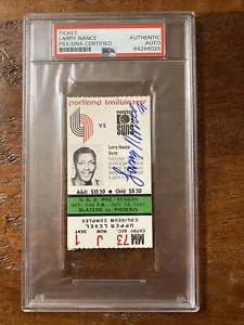 Larry Nance Signed Ticket Stub PSA DNA Coa Slabbed Encapsulated Suns Autographed - Picture 1 of 4