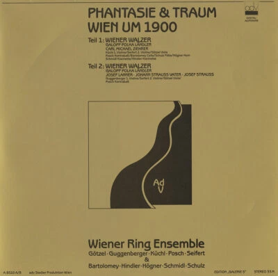 2LP ADV 8510 1985 Digital ZIEHRER LANNER STRAUSS Waltzes Polkas NONET & QUARTET - Image 1 of 3