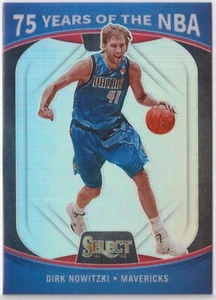 Dirk Nowitzki 2021-22 Panini Select 75 Years of the NBA Silver Prizm #62 - Picture 1 of 2