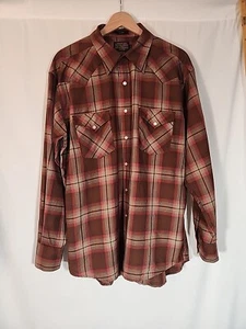 Pendleton Canyon High Grade Western Wear Pearl Snap Wool Shirt Mens Large - Picture 1 of 16