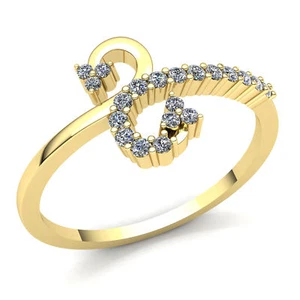 Natural 0.25carat Round Diamond Ladies Stackable Promise Wedding Band 10K Gold - Picture 1 of 14