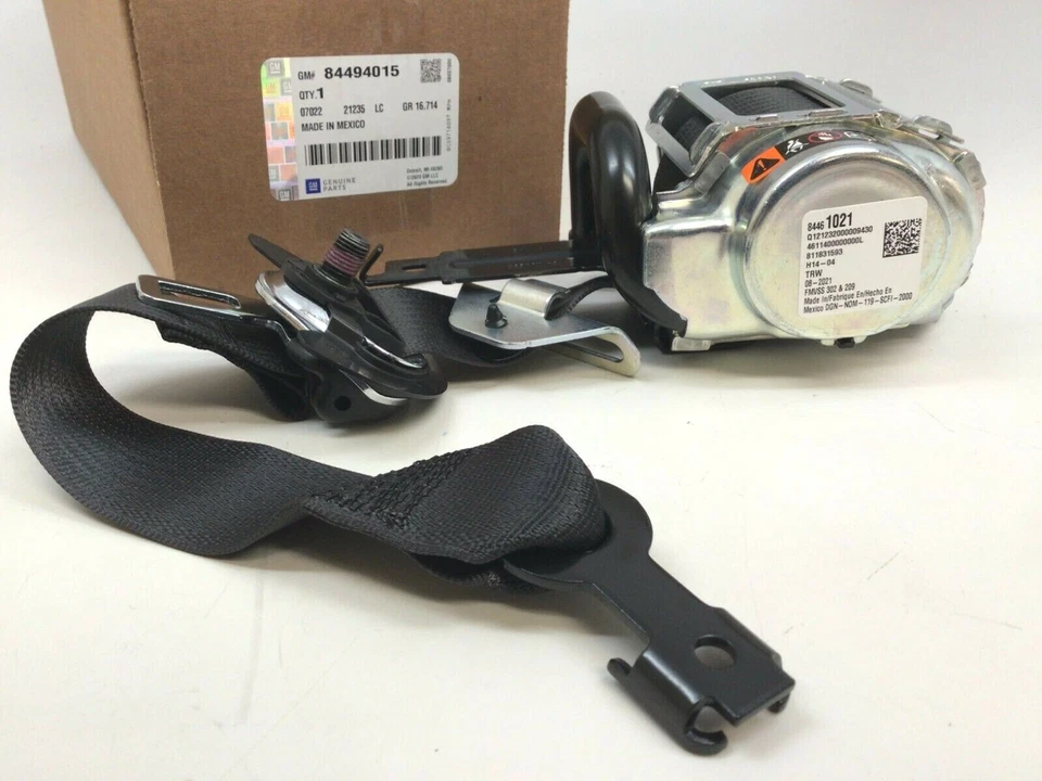 Chevrolet Silverado GMC Sierra 2017-2019 conductor cinturón de seguridad delantero retractor negro Foto 1 de 4