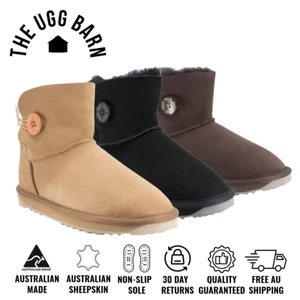 Botas UGG Mini Botón | Hechas en Australia | Piel de Oveja Australiana Grado A Hombres Mujeres - Imagen 1 de 27