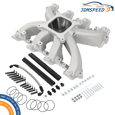 NUEVO colector de admisión EFI de un solo plano con rieles de combustible apto para LS1/LS2/LS6 GM Gen Foto 1 de 4