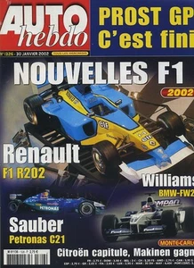 AUTO HEBDO Nr. 1326 vom 30. Januar 2002 PROST GP MG ZT 190 - Bild 1 von 1