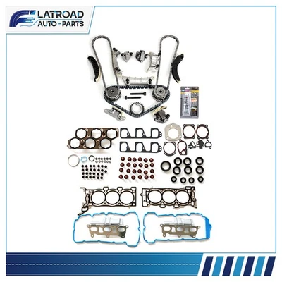 Timing Chain Kit With Head Gasket Set For 2007 Saturn Aura Suzuki XL-7 3.6L DOHC - Image 1 of 4
