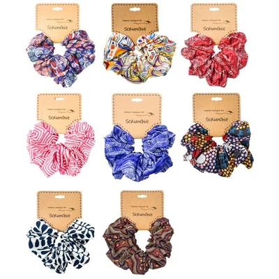 15 x HAIR SCRUNCHIES, HAIR TIES - ABORIGINAL ART - AUSTRALIA, SOUVENIR, GIFT - Image 1 of 4