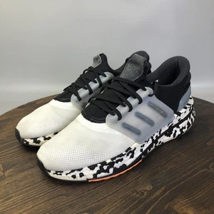 Adidas Laufschuhe Herren Größe 13 weiß schwarz grau gepolstert Sneaker ID9438 - Bild 1 von 8