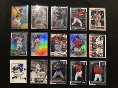 Lote de tarjetas grandes de los Medias Rojas de Boston (103 tarjetas) Foto 1 de 4