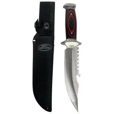 Faca de caça com bainha Kentucky Cutlery Company, lâmina de 6" EUA - Imagem 1 de 4