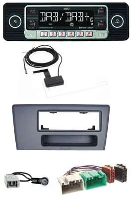Dietz DAB Bluetooth USB MP3 Autoradio für Volvo S60 S70 C70 V70 00-03 dunkelgrau - Bild 1 von 4