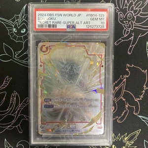 Dragon Ball Super Card Game PSA10 Son Goku Super Parallel SCR FB04-129 Japan - Picture 1 of 2
