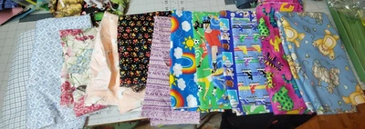 Cotton Fabric Grab Bag At Least 10yd Various Styles, Brands Quilt Sew Craft (B) - Image 1 of 4
