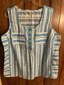 Woman Within sleeveless Top Size 18/20 (A054) - Picture 1 of 8