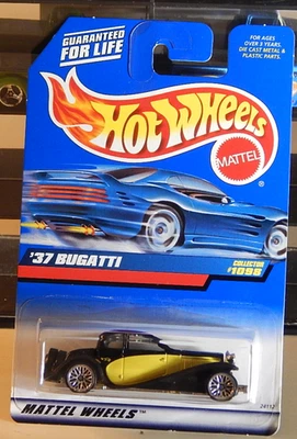 '37 Bugatti Tipo 50 Sedán Hot Wheels 1999-1098 Metal 1980 Fundición Retirado 2006 Foto 1 de 4