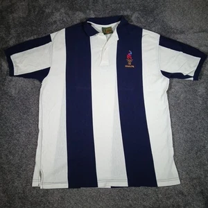Camisa Polo De Colección Juegos Olímpicos de Atlanta 1996 por Hanes Para Hombre L Rayas Hecha en EE. UU. NUEVA - Imagen 1 de 9