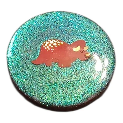 Soporte holográfico para teléfono celular dinosaurio brillo azul verde cambio de color  Foto 1 de 4