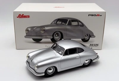 45 002 5300 - Porsche 356 cupé - plateado - modelo 1:18 de Schuco Foto 1 de 4