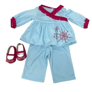 American Girl Bitty Baby Snowy & Sweet Pyjamas Pyjama Schuhe SET Karton Neu - Bild 1 von 8