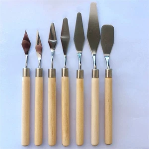 Gouache Ölfarbe Schaber Set Schaber Künstler Handwerk Kunst Werkzeuge Zubehör - Bild 1 von 21