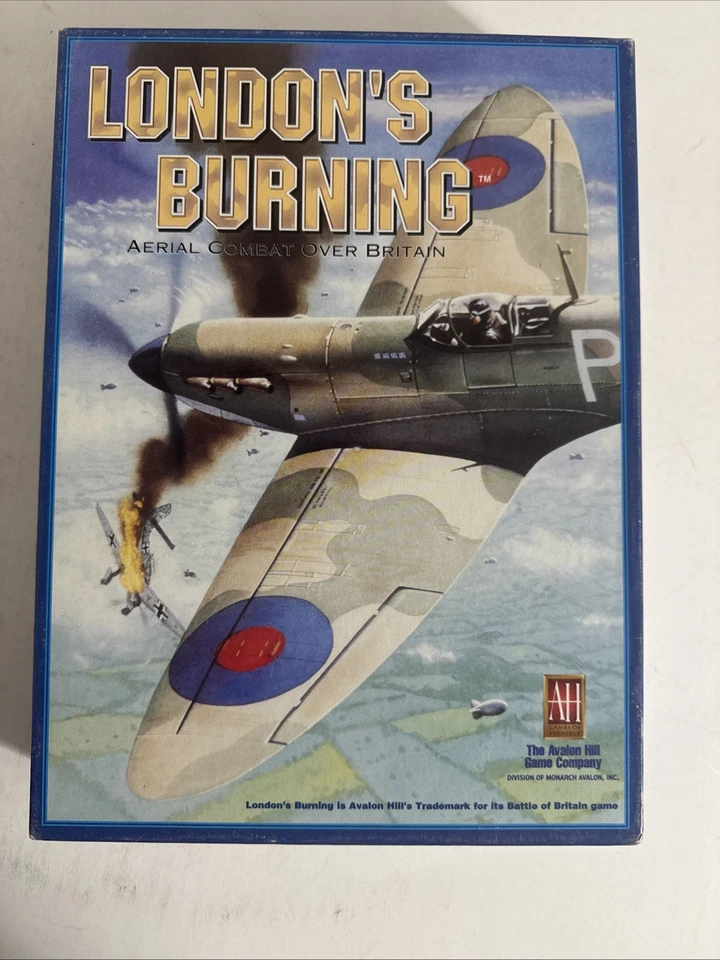 London's Burning Aerial Combat Britain Game Avalon Hill Unpunched Ww2