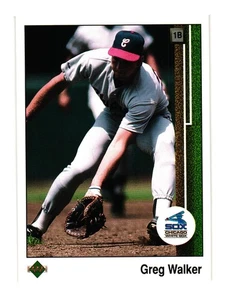 1989 Upper Deck #231 Greg Walker Chicago White Sox - Picture 1 of 2