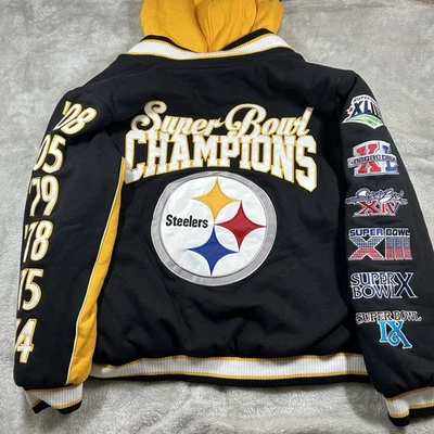 Chaqueta Pittsburg Steelers 6 veces NFL SUPER BOWL CHAMPIONSHIP Algodón XL Nuevo Defecto Foto 1 de 4