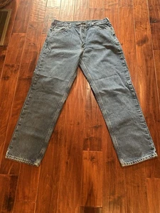 Carhartt Relaxed Fit Flanell gefütterte Jeans Denim Arbeitshose 38x34 - Bild 1 von 10