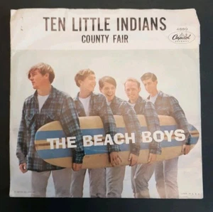 Beach Boys County Fair / Ten Little Indians Picture Sleeve 7" 45 Capitol 4880 - Picture 1 of 6