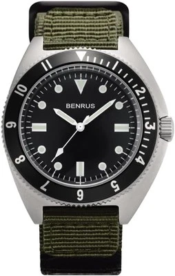 Reloj [Benrus] TIPO-1-SV-COMBAT-KH Hombre Negro/Caqui Foto 1 de 4