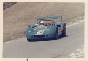 McLAREN ELVA Mk3 1969 ROAD AMERICA CAN-AM CLIF APEL FOTO A COLOR PERÍODO ORIGINAL - Imagen 1 de 2