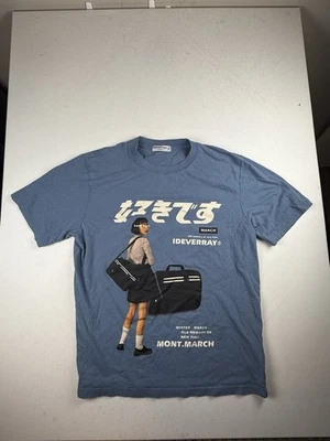 Aelfric Eden Shirt Mens Blue Girl Look Back Graphic Short Sleeve - Image 1 of 4