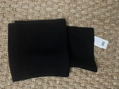 Vince, bufanda/envoltura grande tejida 100 % cachemir. Negro. 30" x 84" Foto 1 de 4