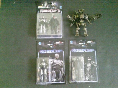 Lote de figuras Hiya Robocop 3: Robocop vs Otomo, Battle Damaged Roboain y Remake Foto 1 de 4