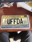 North Dakota license plate Tribal Vanity UFFDA