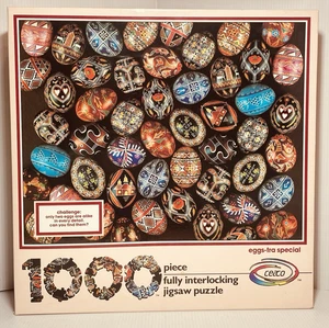 Ceaco 1000 Pc Look Find eggs-tra special CHALLENGE Puzzle 20" x 27" NOS 1988. - Picture 1 of 9