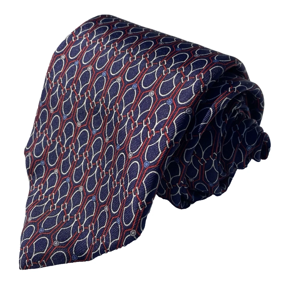 "Corbata de seda geométrica de colección Harvard Cooperative Society 56"" The COOP Foto 1 de 4