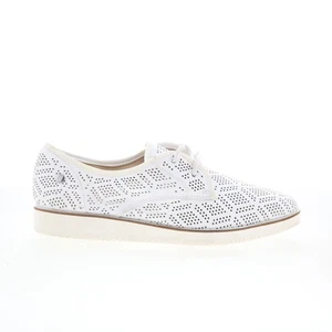 Hush Puppies ChowChow Perf Lace Womens White Lifestyle Sneakers Shoes 9 - Picture 1 of 4